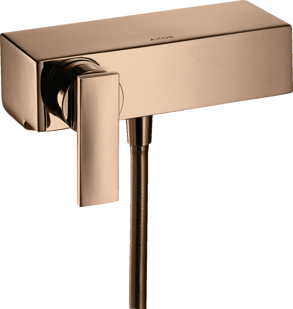 HANSGROHE AXOR Citterio Einhebel-Brausemischer Aufputz mit Hebelgriff #39600300 - Polished Red Gold