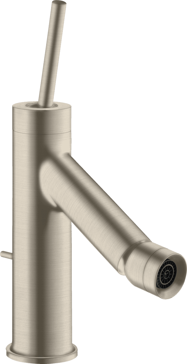 HANSGROHE AXOR Starck Einhebel-Bidetmischer mit Pingriff und Zugstangen-Ablaufgarnitur #10211820 - Brushed Nickel