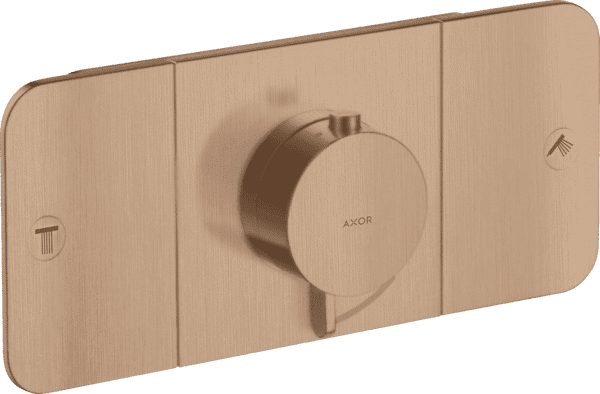 Bild von HANSGROHE AXOR One Thermostatmodul Unterputz für 2 Verbraucher #45712310 - Brushed Red Gold