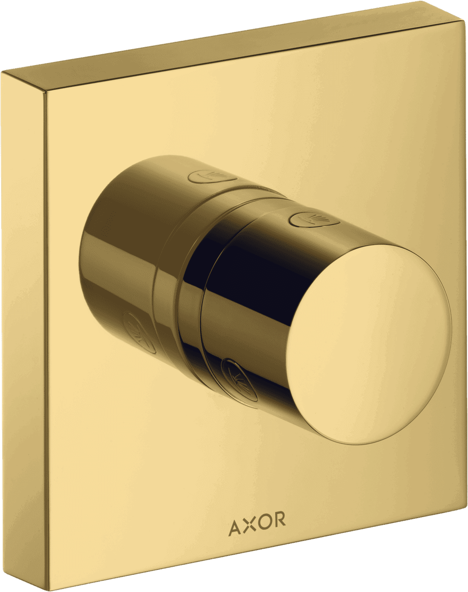 HANSGROHE AXOR ShowerSolutions Ab- und Umstellventil Trio/ Quattro 120/120 Unterputz #10932990 - Polished Gold Optic
