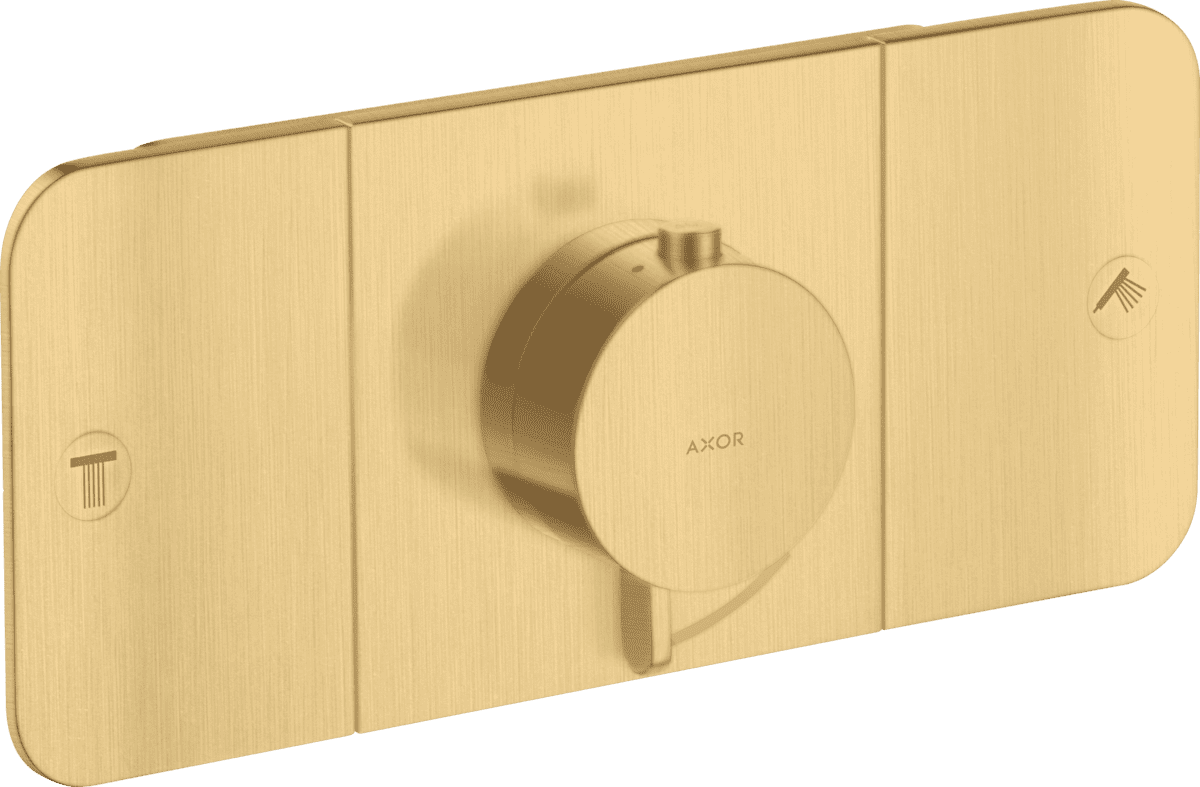 Obrázek HANSGROHE AXOR Jeden modul termostatu pod omítku pro 2 spotřebiče #45712250 - Brushed Gold Optic