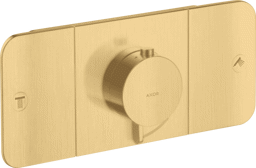 Bild von HANSGROHE AXOR One Thermostatmodul Unterputz für 2 Verbraucher #45712250 - Brushed Gold Optic