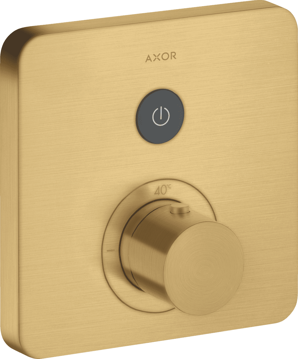HANSGROHE AXOR ShowerSelect Termostat ankastre montaj softsquare 1 çıkış #36705250 - Mat Altın Optik resmi