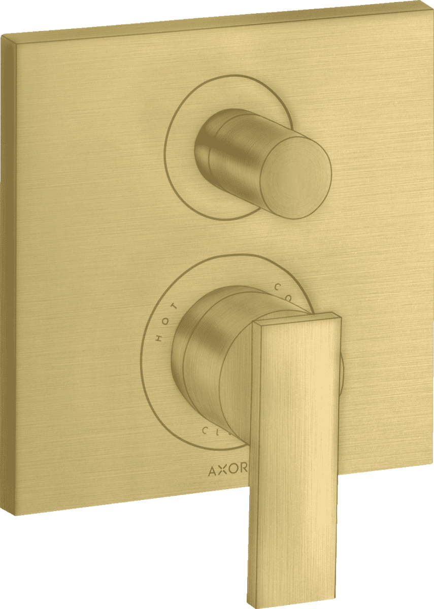 HANSGROHE AXOR Citterio Einhebel-Wannenmischer Unterputz mit Hebelgriff und integrierter Sicherungskombination nach EN1717 #39457950 - Brushed Brass