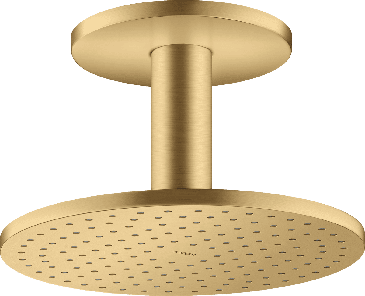 HANSGROHE AXOR ShowerSolutions Kopfbrause 250 2jet mit Deckenanschluss #35297250 - Brushed Gold Optic