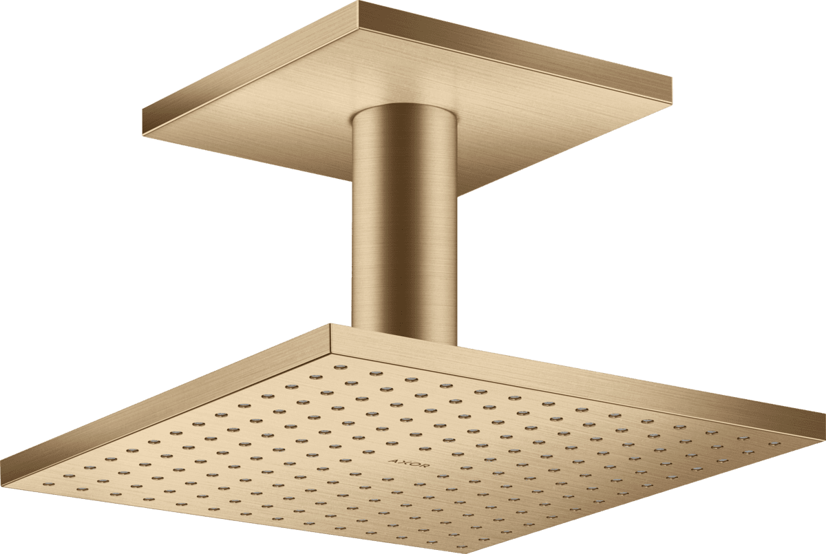 HANSGROHE AXOR ShowerSolutions Kopfbrause 250/250 2jet mit Deckenanschluss #35312140 - Brushed Bronze
