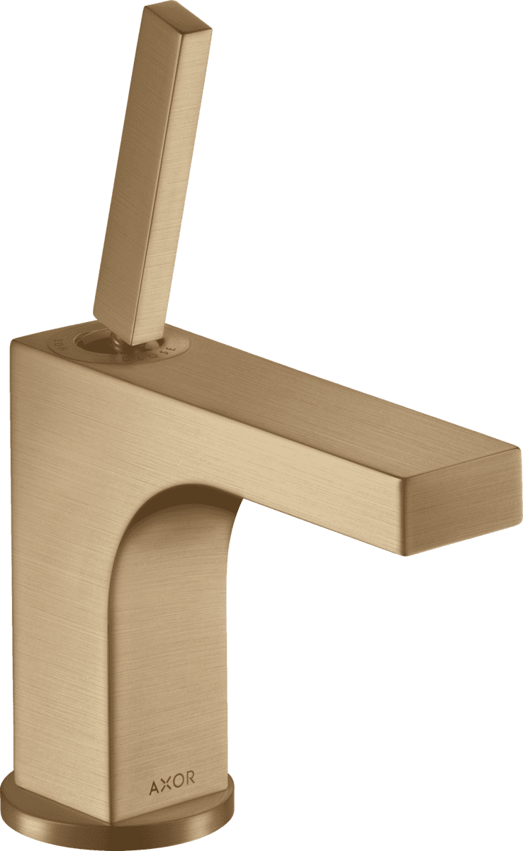 HANSGROHE AXOR Citterio Einhebel-Waschtischmischer 90 mit Pingriff für Handwaschbecken mit Zugstangen-Ablaufgarnitur #39035140 - Brushed Bronze