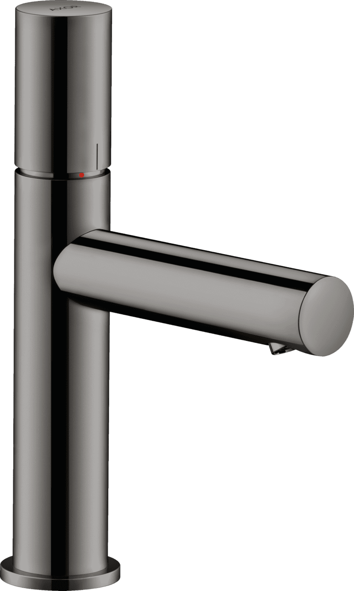 HANSGROHE AXOR Uno Einhebel-Waschtischmischer 110 mit Zerogriff und Ablaufgarnitur #45002330 - Polished Black Chrome