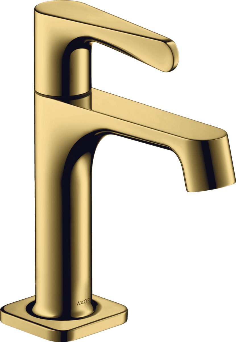 Зображення з  HANSGROHE AXOR Citterio M Pillar tap 90 without waste set #34130990 - Polished Gold Optic