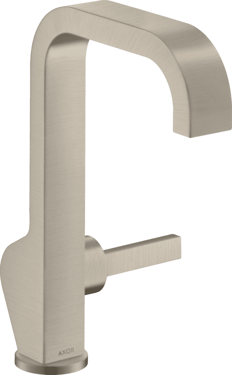 HANSGROHE AXOR Citterio Einhebel-Waschtischmischer 190 mit Pingriff und Ablaufgarnitur #39037820 - Brushed Nickel