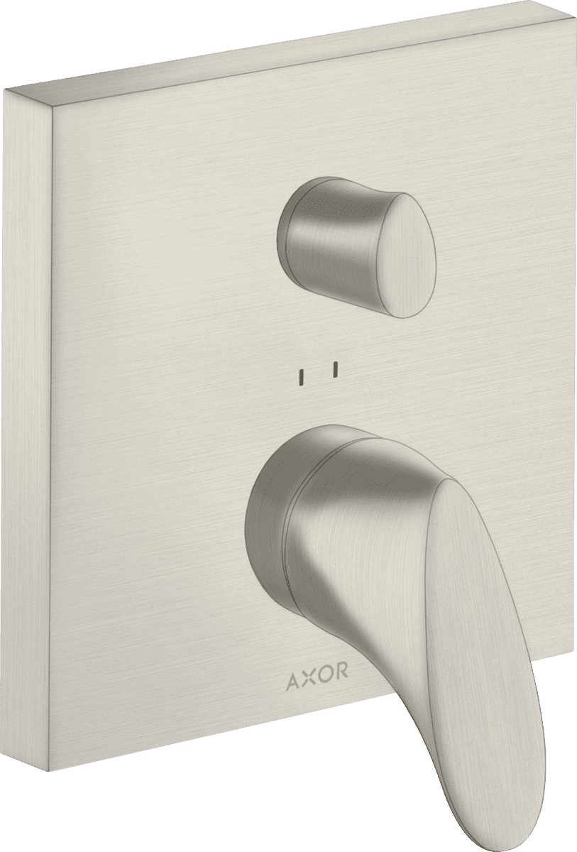 HANSGROHE AXOR Starck Organic Einhebel-Wannenmischer Unterputz mit integrierter Sicherungskombination nach EN1717 #12416800 - Edelstahl Optic
