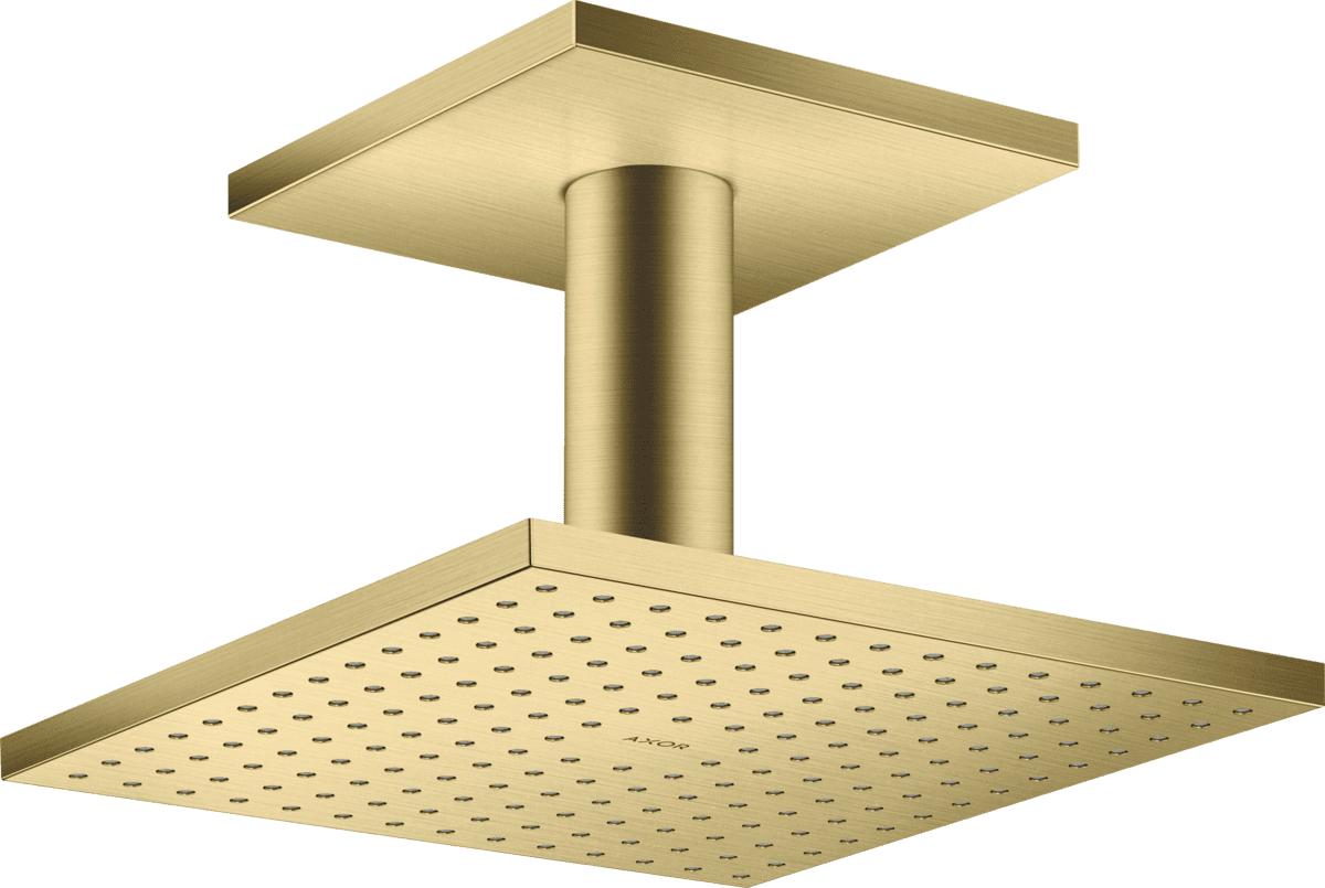 HANSGROHE AXOR ShowerSolutions Kopfbrause 250/250 2jet mit Deckenanschluss #35312950 - Brushed Brass