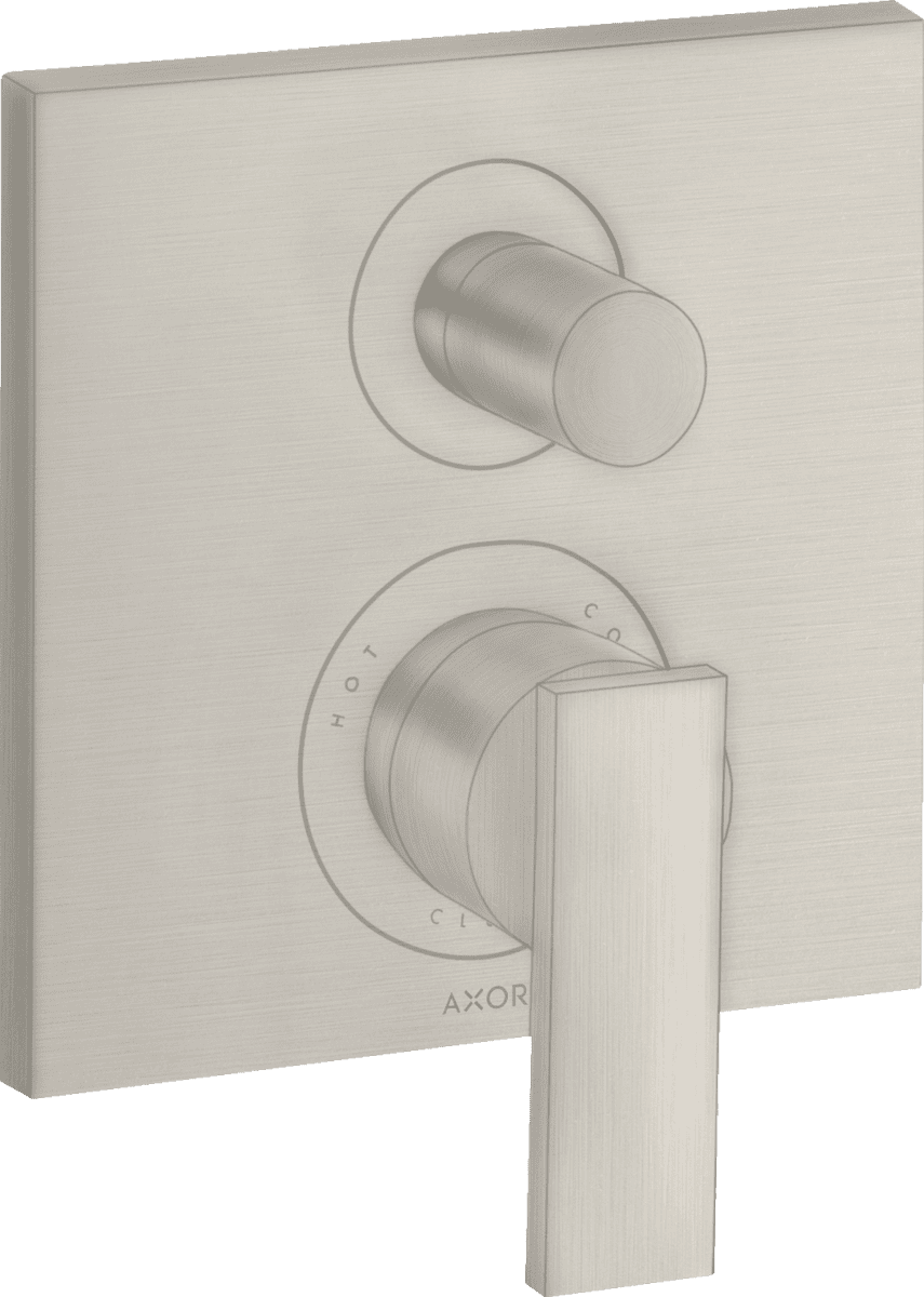 HANSGROHE AXOR Citterio Einhebel-Wannenmischer Unterputz mit Hebelgriff und integrierter Sicherungskombination nach EN1717 #39457800 - Edelstahl Optic