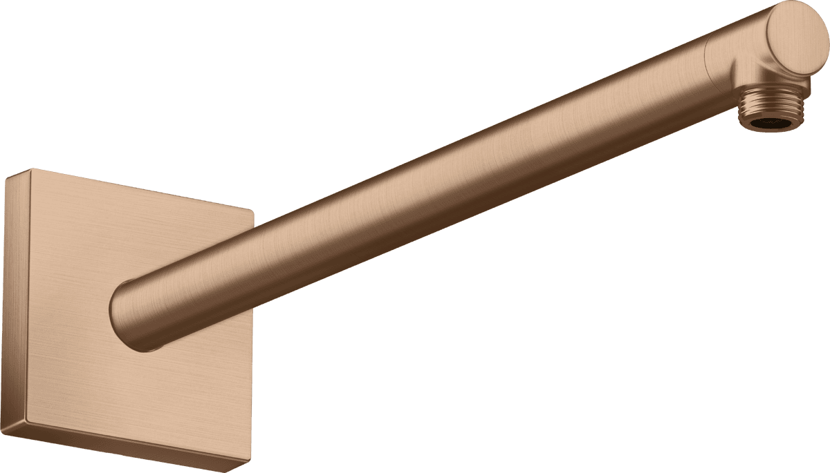 HANSGROHE AXOR ShowerSolutions Brausearm 390 mm eckig #26436310 - Brushed Red Gold