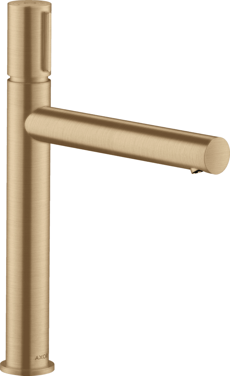 HANSGROHE AXOR Uno Waschtischmischer Select 200 für Aufsatzwaschtische mit Ablaufgarnitur #45013140 - Brushed Bronze