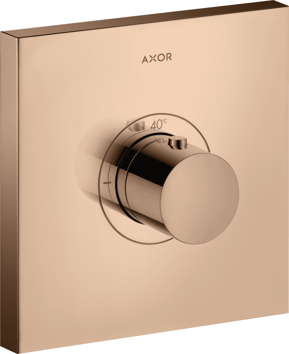 HANSGROHE AXOR ShowerSelect Thermostat HighFlow Unterputz eckig #36718300 - Polished Red Gold