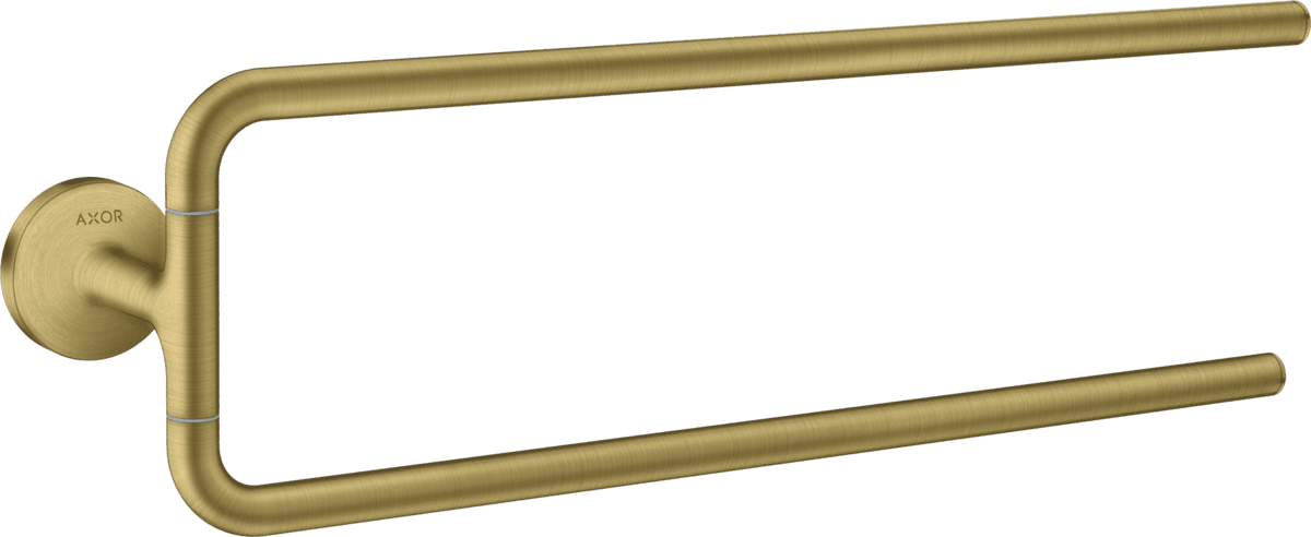 HANSGROHE AXOR Universal Circular Handtuchhalter zweiarmig #42822950 - Brushed Brass