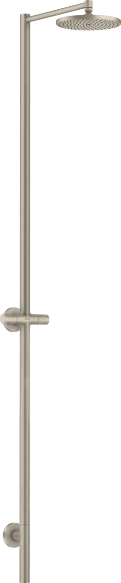 HANSGROHE AXOR Starck Nature Duschsäule mit Kopfbrause 240 1jet ohne Handbrause #12671820 - Brushed Nickel