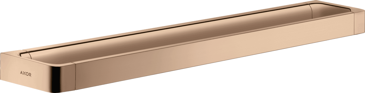 Зображення з  HANSGROHE AXOR Universal Softsquare Rail bath towel holder 600 mm #42832300 - Polished Red Gold