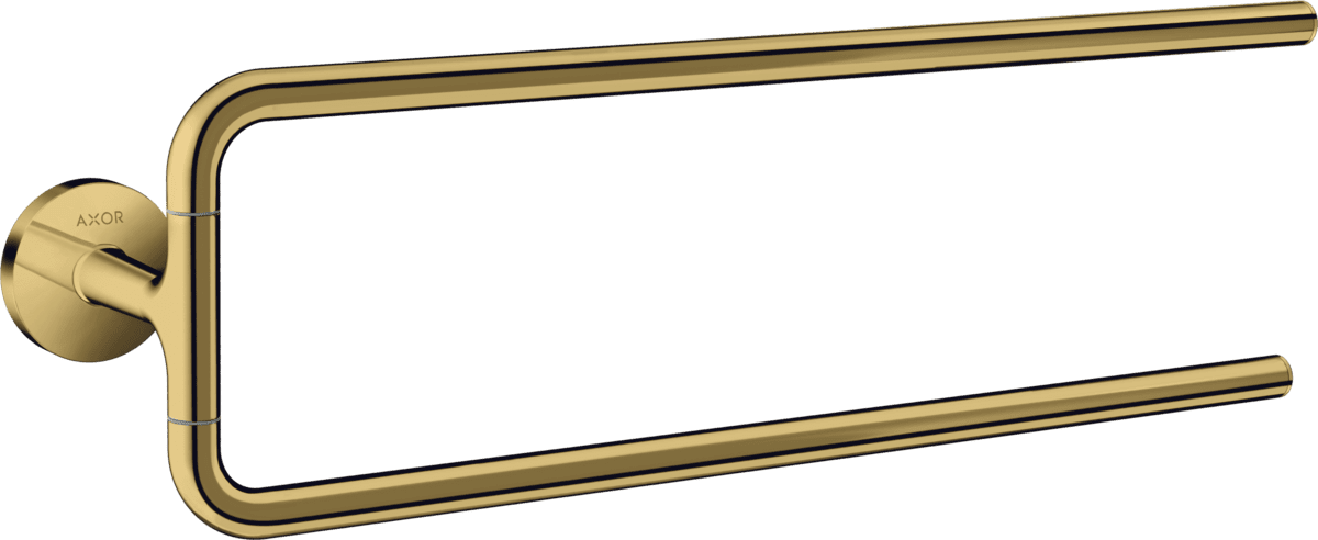 HANSGROHE AXOR Universal Circular Handtuchhalter zweiarmig #42822990 - Polished Gold Optic