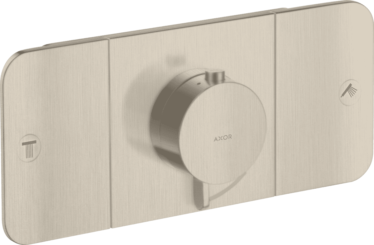 Obrázek HANSGROHE AXOR Jeden modul termostatu pod omítku pro 2 spotřebiče #45712820 - kartáčovaný nikl