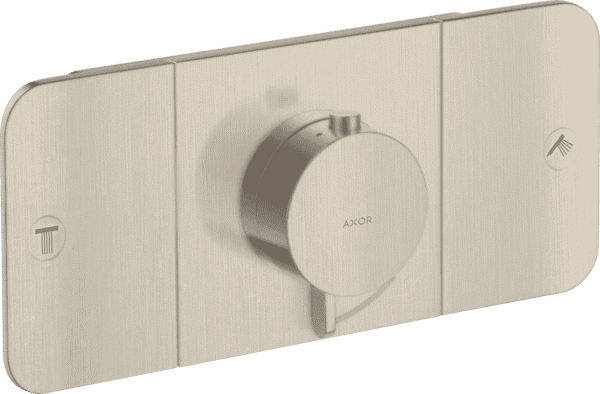 Bild von HANSGROHE AXOR One Thermostatmodul Unterputz für 2 Verbraucher #45712820 - Brushed Nickel
