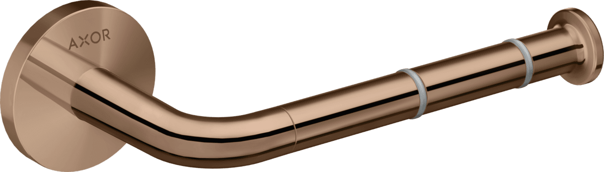 HANSGROHE AXOR Universal Circular Toilettenpapierhalter #42856300 - Polished Red Gold