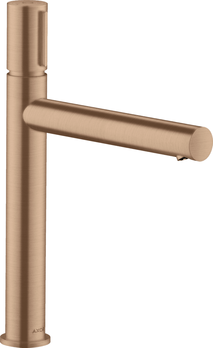 HANSGROHE AXOR Uno Waschtischmischer Select 200 für Aufsatzwaschtische mit Ablaufgarnitur #45013310 - Brushed Red Gold