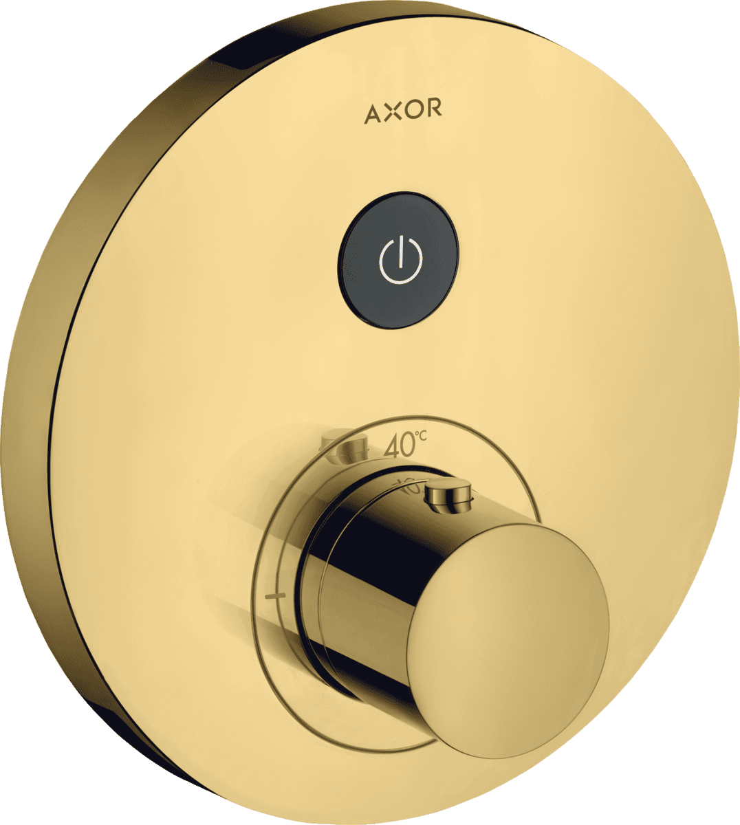 HANSGROHE AXOR ShowerSelect Thermostat Unterputz rund für 1 Verbraucher #36722990 - Polished Gold Optic
