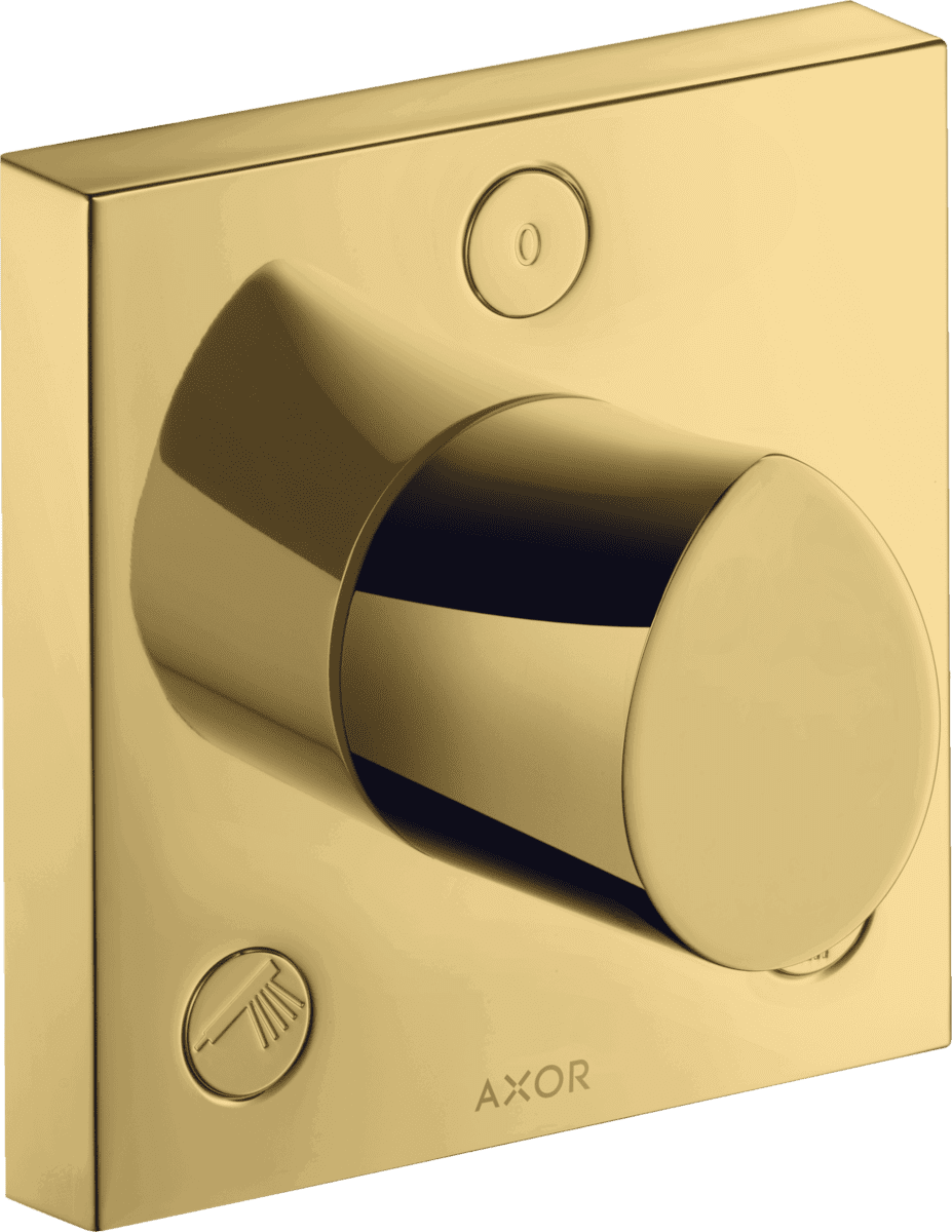 HANSGROHE AXOR Starck Organic Ab- und Umstellventil Trio/ Quattro 120/120 Unterputz #12731990 - Polished Gold Optic