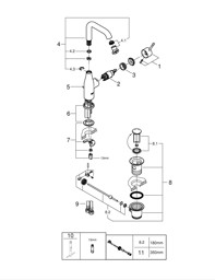 Bild von 32628001 Essence Single-lever basin mixer 1/2″ L-Size