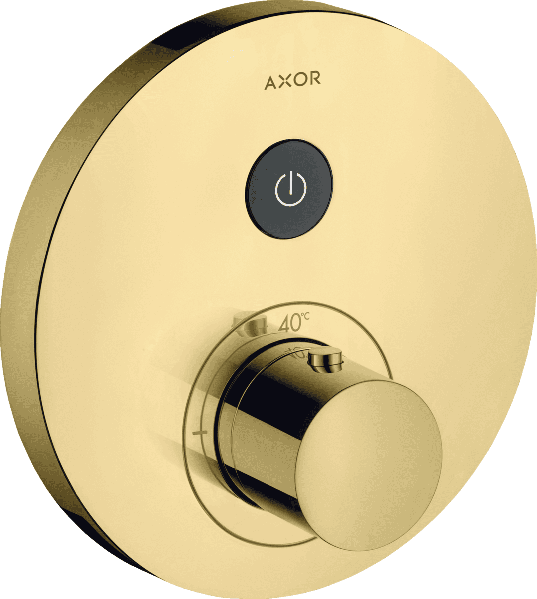 Picture of HANSGROHE AXOR ShowerSelect Thermostat for concealed installation round for 1 function Polished Brass 36722930