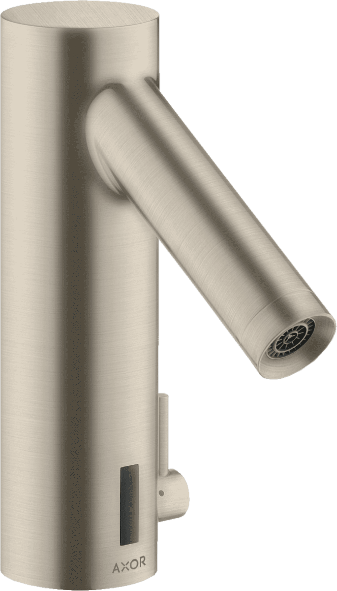 HANSGROHE AXOR Starck Elektronik-Waschtischmischer mit Temperaturregulierung Batteriebetrieb #10101820 - Brushed Nickel