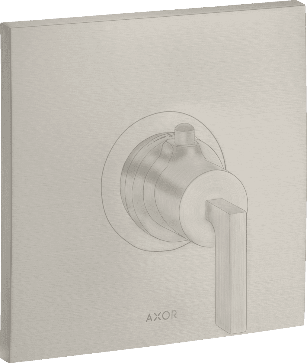 HANSGROHE AXOR Citterio Thermostat HighFlow Unterputz mit Hebelgriff #39711800 - Edelstahl Optic