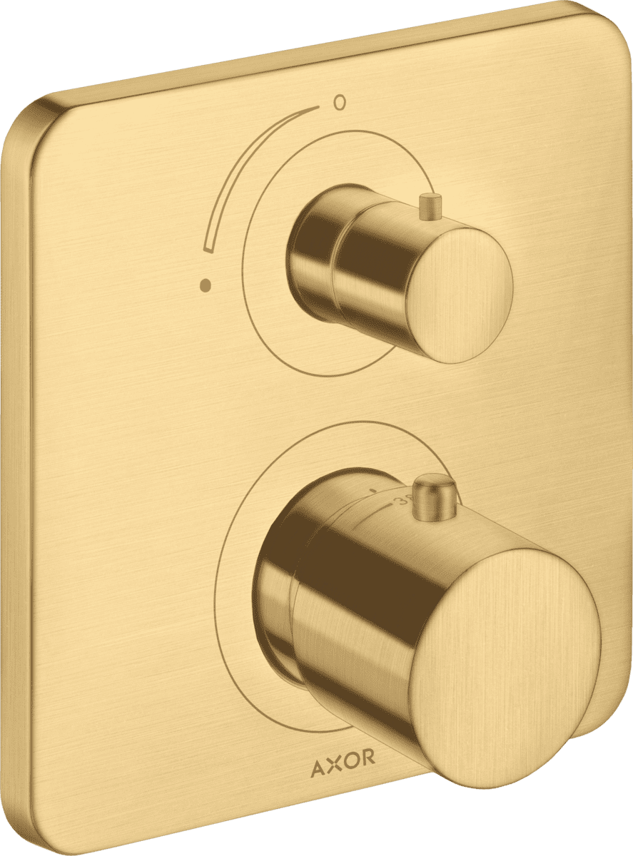 HANSGROHE AXOR Citterio M Thermostat Unterputz mit Absperrventil #34705250 - Brushed Gold Optic
