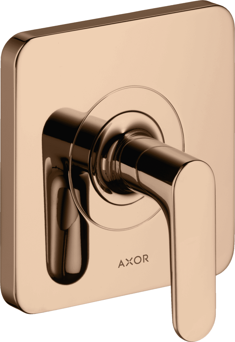 HANSGROHE AXOR Citterio M Absperrventil Unterputz mit Hebelgriff #34960300 - Polished Red Gold