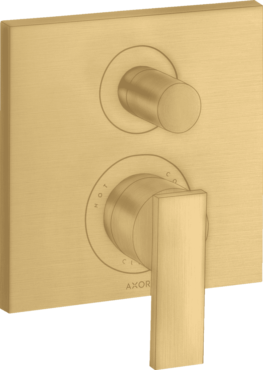HANSGROHE AXOR Citterio Einhebel-Wannenmischer Unterputz mit Hebelgriff und integrierter Sicherungskombination nach EN1717 #39457250 - Brushed Gold Optic