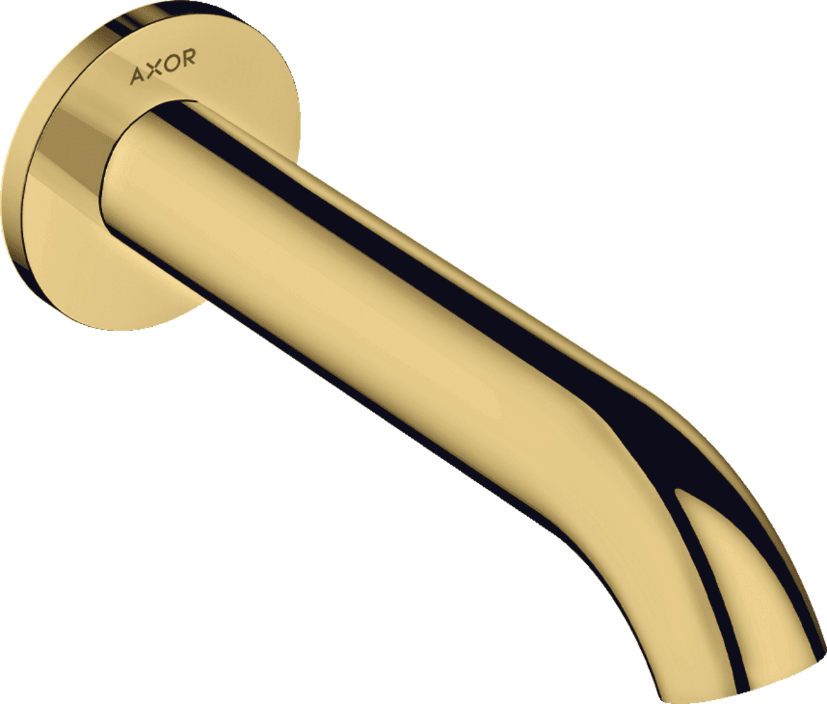 HANSGROHE AXOR Uno Wanneneinlauf gebogen #38411990 - Polished Gold Optic