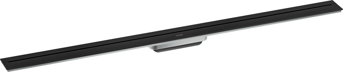 HANSGROHE AXOR Drain Fertigset Duschrinne 1200 zur Wandmontage #42529670 - Mattschwarz