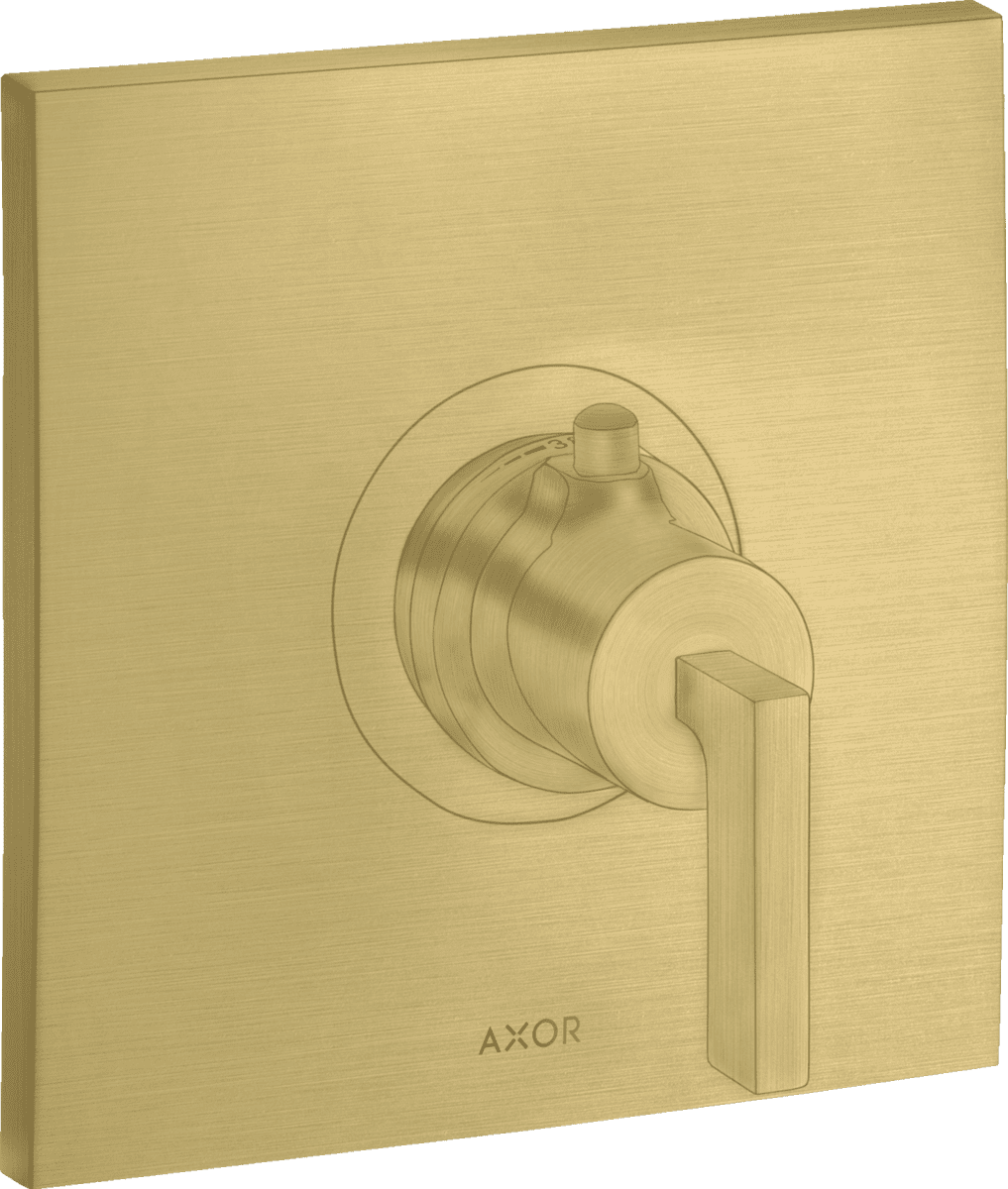HANSGROHE AXOR Citterio Thermostat HighFlow Unterputz mit Hebelgriff #39711950 - Brushed Brass
