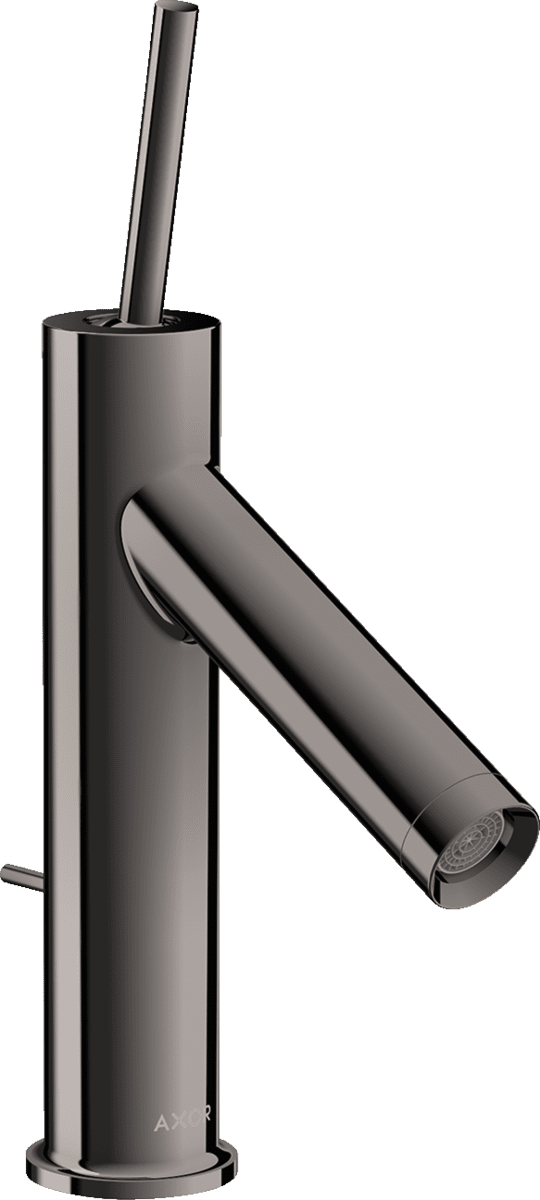 HANSGROHE AXOR Starck Einhebel-Waschtischmischer 90 mit Pingriff und Zugstangen-Ablaufgarnitur #10111330 - Polished Black Chrome