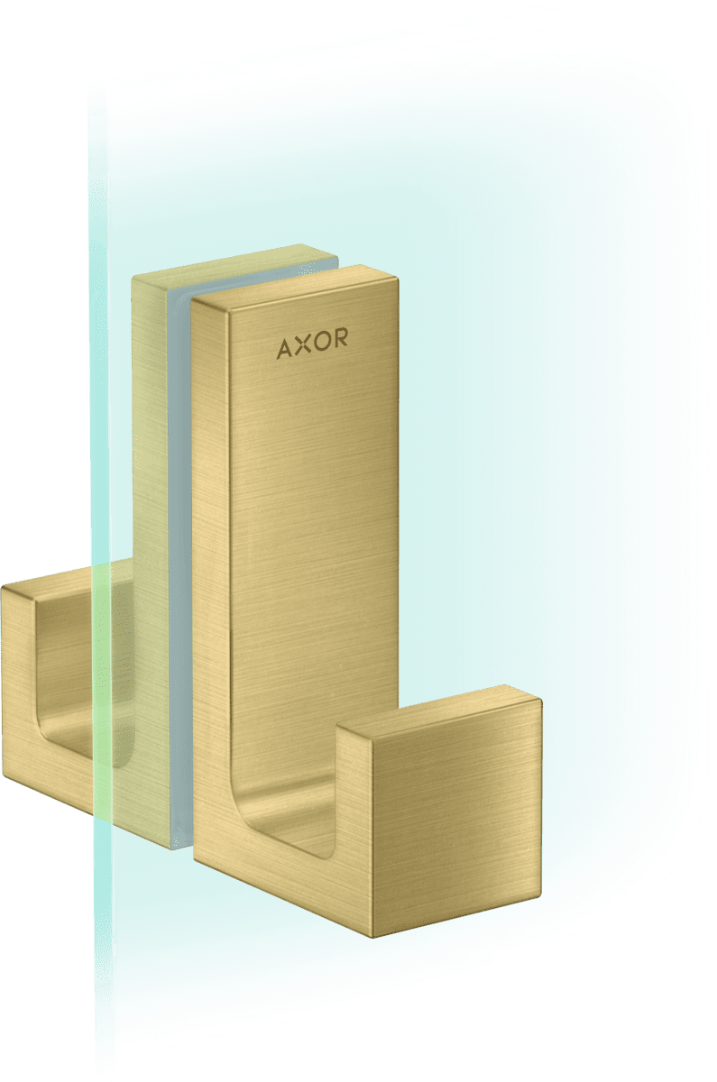 HANSGROHE AXOR Universal Rectangular Duschtürgriff #42639950 - Brushed Brass