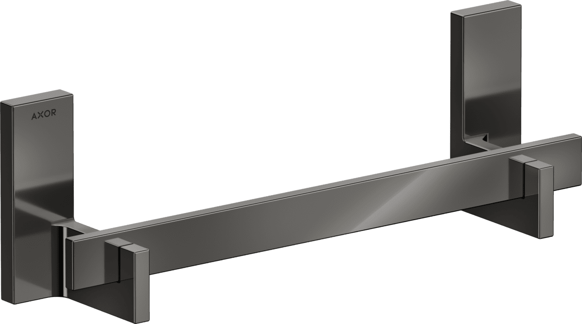 HANSGROHE AXOR Universal Rectangular Haltestange #42613330 - Polished Black Chrome