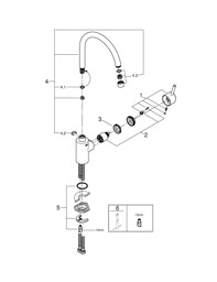 Bild von 32661001 Concetto Single-lever sink mixer 1/2″