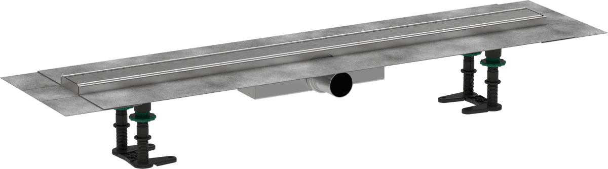 HANSGROHE RainDrain Compact Komplettset Duschrinne 800 für flache Installation #56166800 - Edelstahl gebürstet