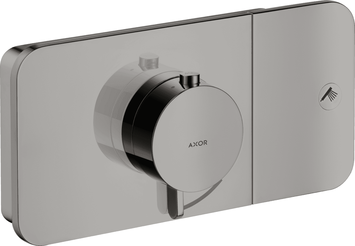 Зображення з  HANSGROHE AXOR One Thermostatic module for concealed installation for 1 function #45711330 - Polished Black Chrome