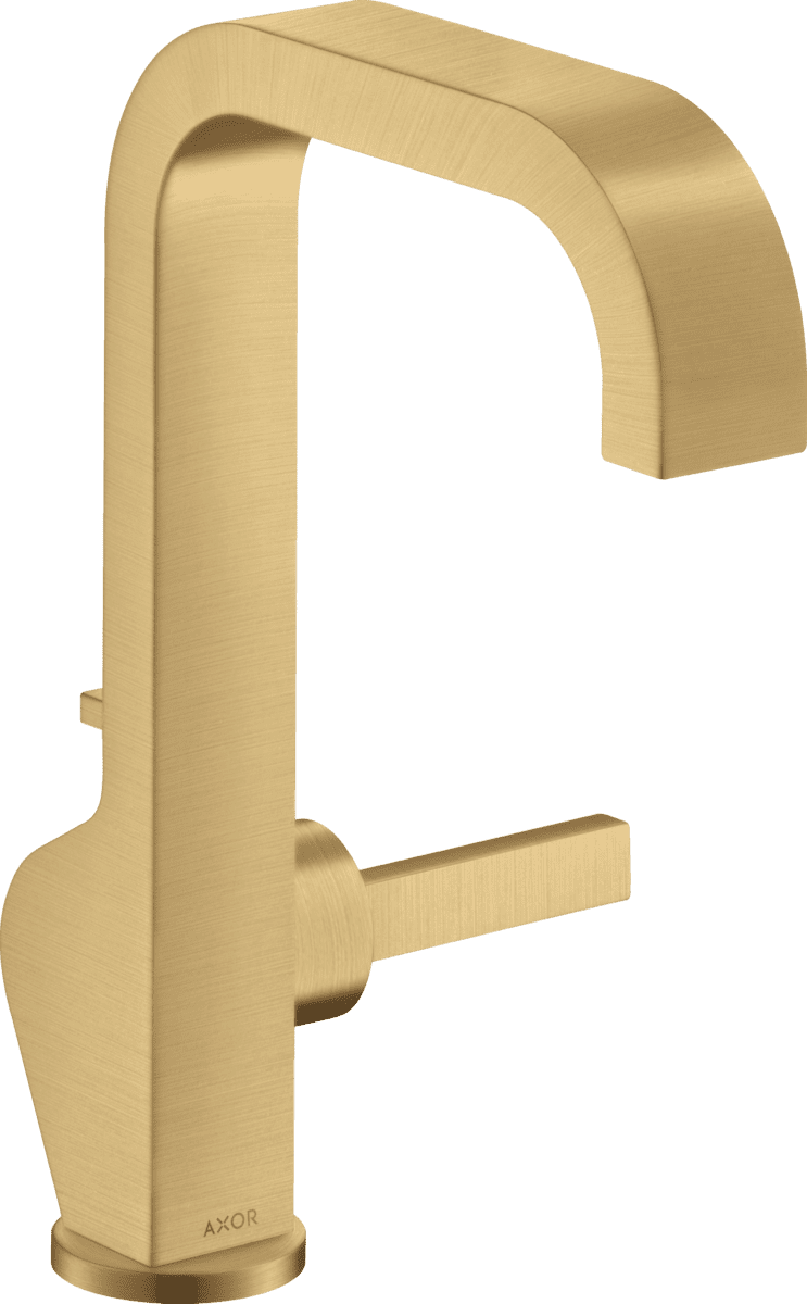 HANSGROHE AXOR Citterio Einhebel-Waschtischmischer 190 mit Pingriff und Zugstangen-Ablaufgarnitur #39034250 - Brushed Gold Optic