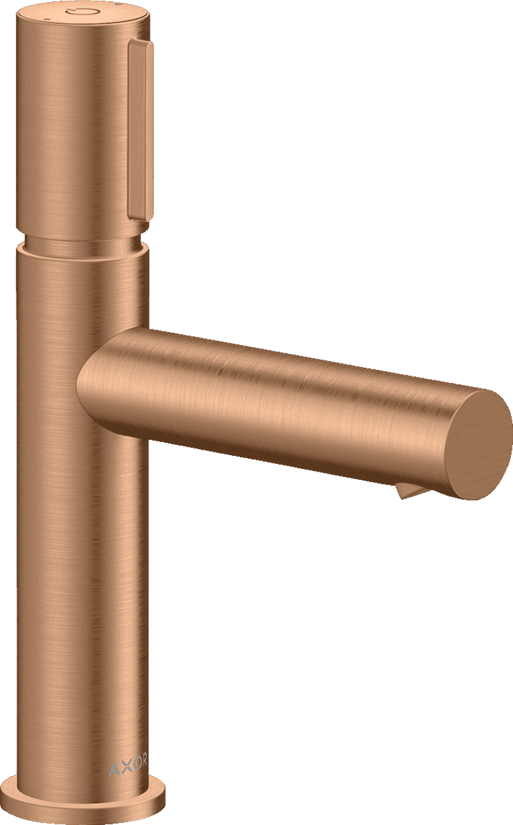 HANSGROHE AXOR Uno Waschtischmischer Select 110 mit Ablaufgarnitur #45012140 - Brushed Bronze