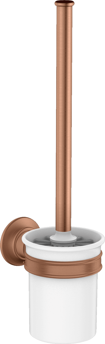 HANSGROHE AXOR Montreux Toilettenbürstenhalter Wandmontage #42035310 - Brushed Red Gold