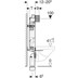 Bild von 110.367.00.5 Geberit Kombifix Element für Wand-WC, 108 cm, mit Sigma UP-Spülkasten 12 cm, für Geruchsabsaugung mit Abluft